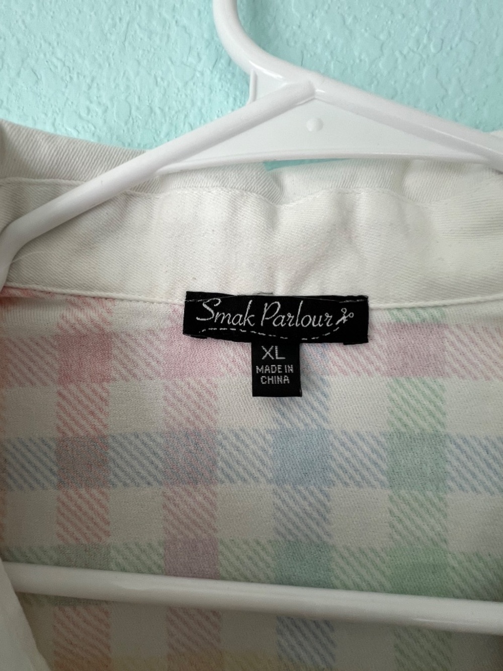 Vintage style rainbow plaid jumpsuit - Picture 4 of 4